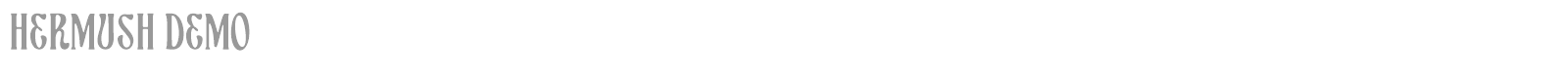 Hermush font preview